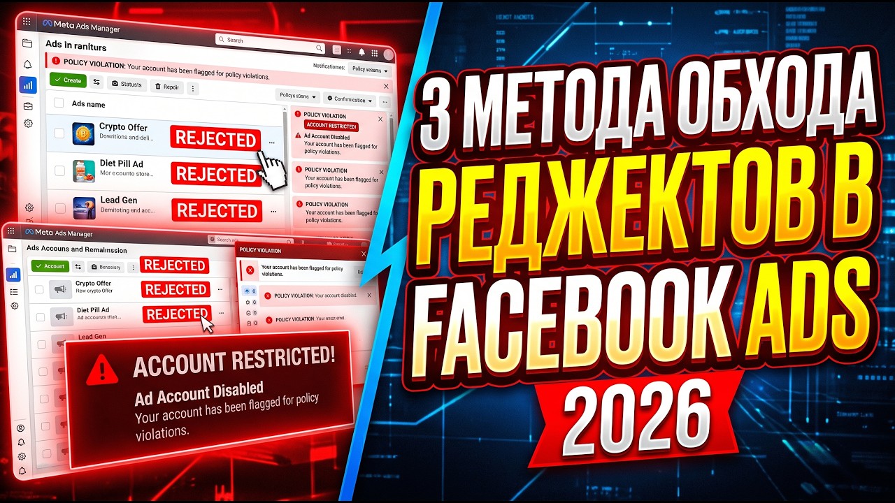 3 Новых Способа Обхода Реджектов В Фейсбуке 2026 | АРБИТРАЖ ТРАФИКА (Гемблинг)