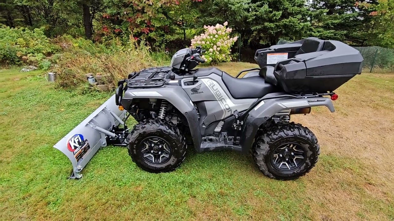 2025 honda rubicon 520 dct  new plow and first maintenance done