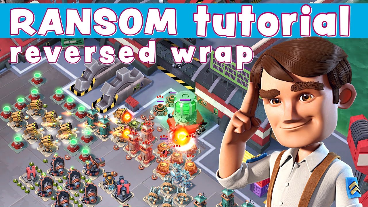 RANSOM TUTORIAL 🤓 how to do REVERSED WRAP - BOOM BEACH operation gameplay/operation attack strategy