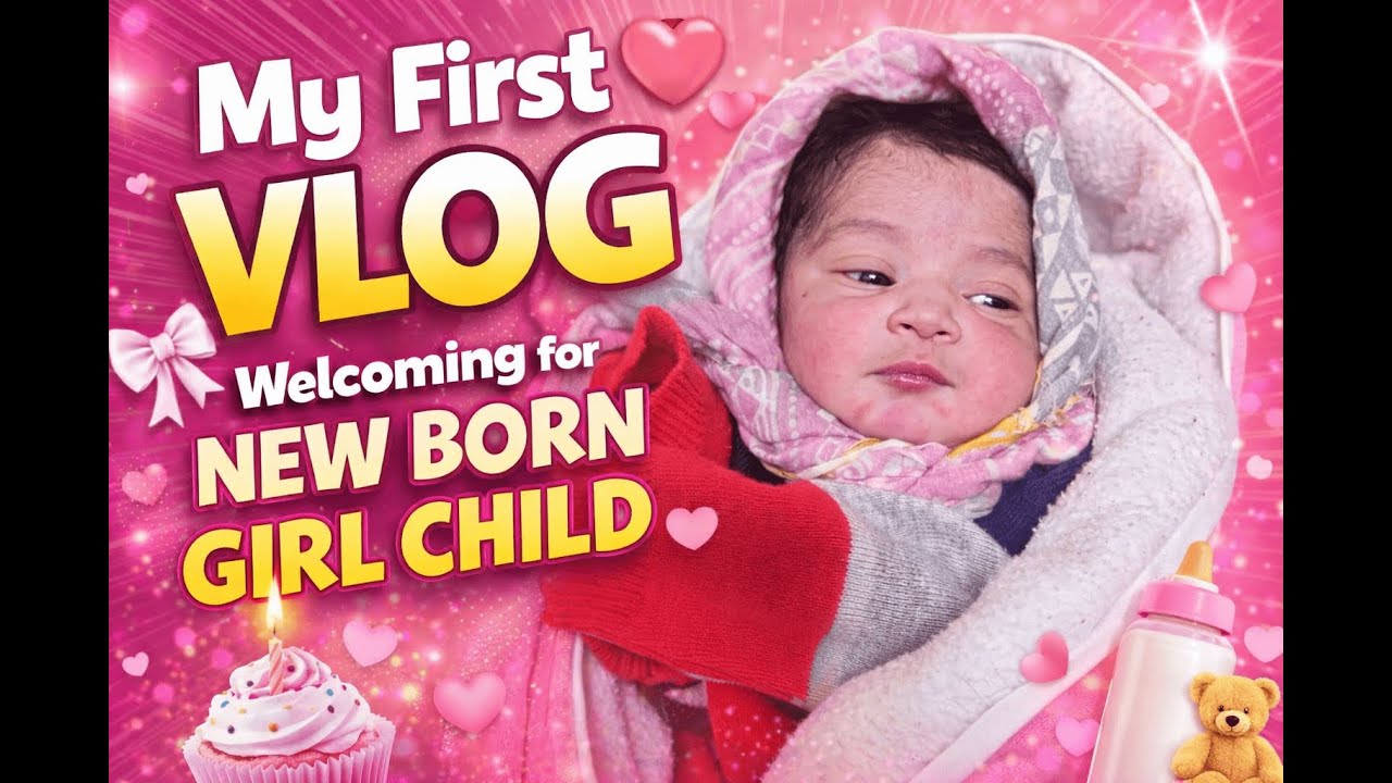 My First Vlog ❤️ | Welcoming Our Newborn Baby Girl 👶🎀