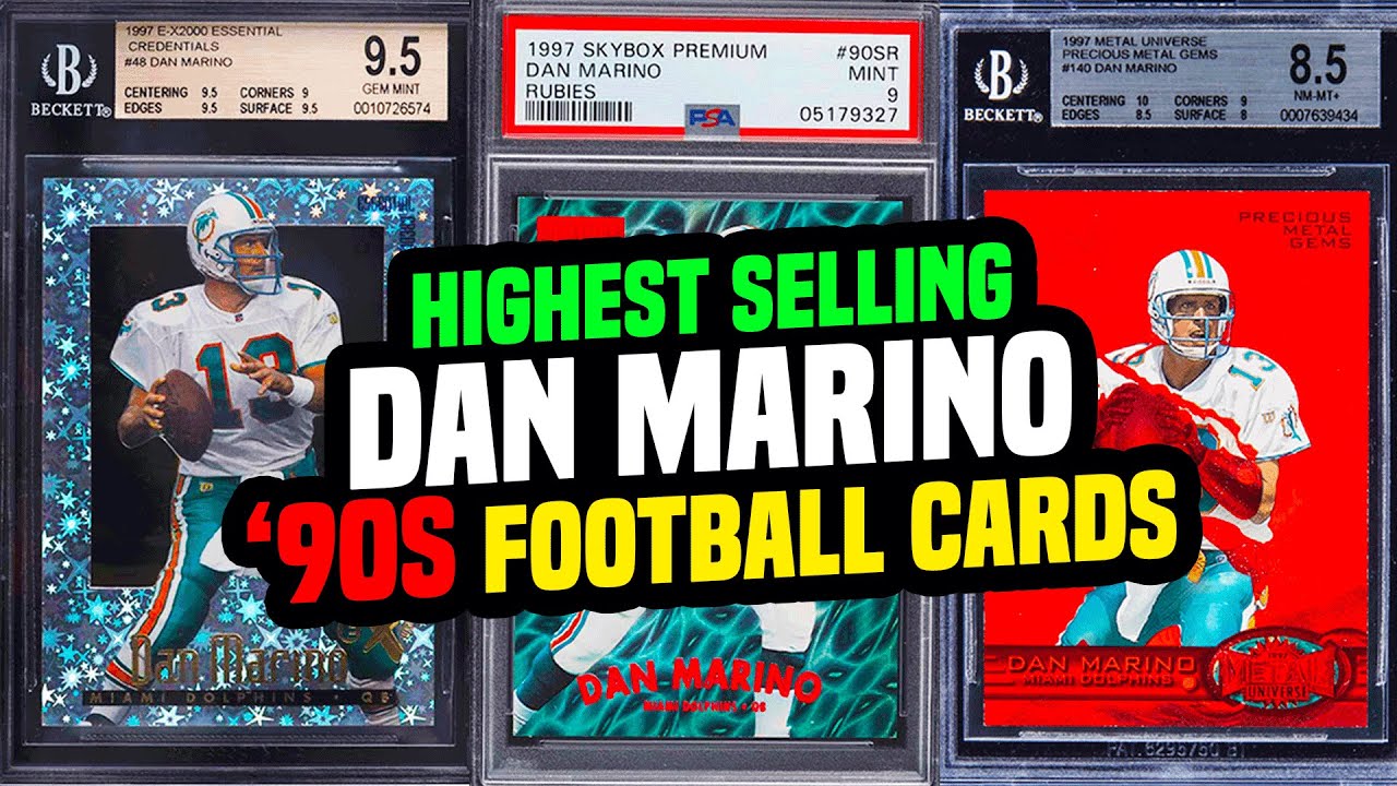 Top 13 Dan Marino '90s Insert Football Cards Worth Big Money 💰💰👀 #sportscards
