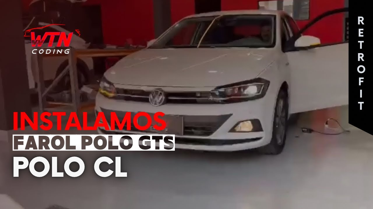💡 Instalação de Farol do Polo GTS Personalizado no Polo Comfortline 2018