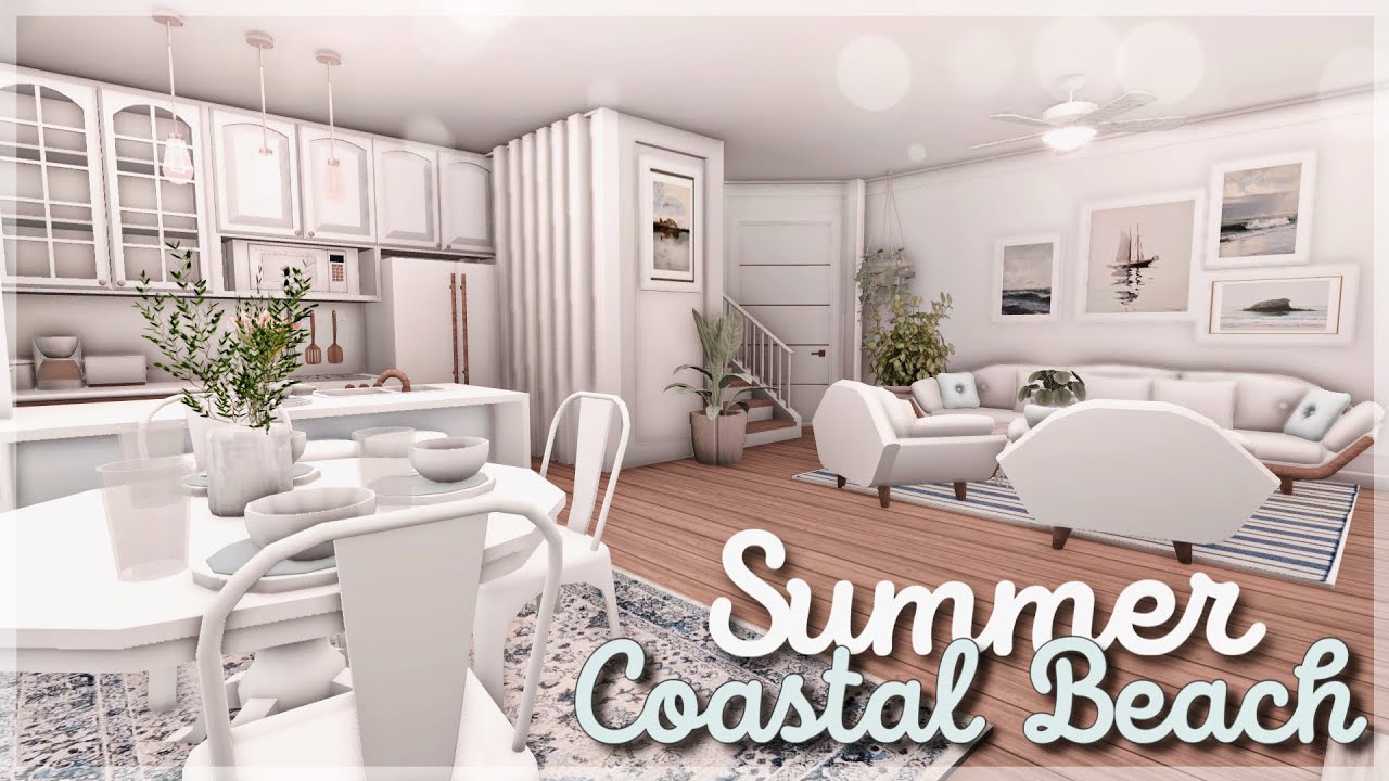 BLOXBURG: Summer Family Coastal Beach House | speedbuild 🌊