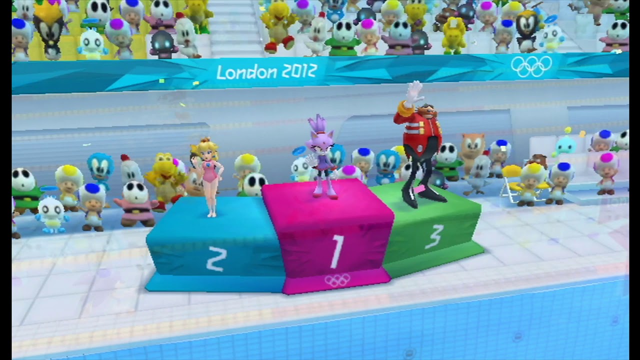 Mario & Sonic at the London 2012 Olympic Games - 100m Freestyle (All character)