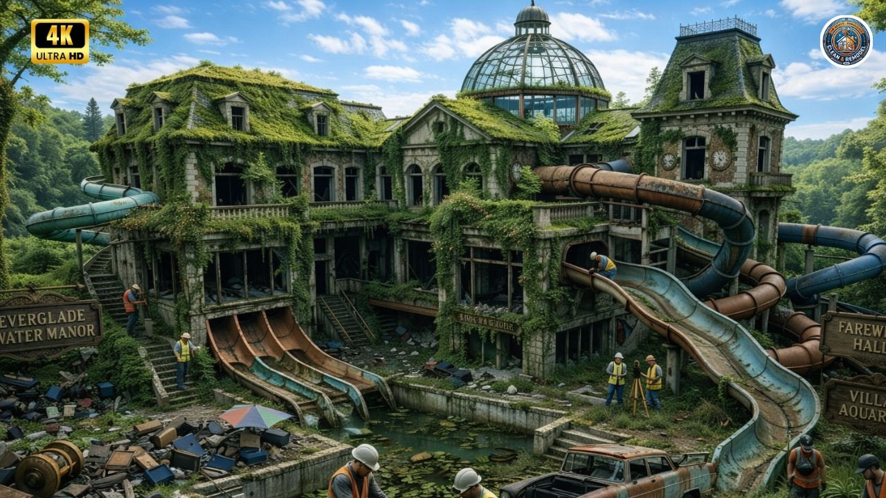 Abandoned Water Manor: Epic Jungle Cleanup & Restoration!