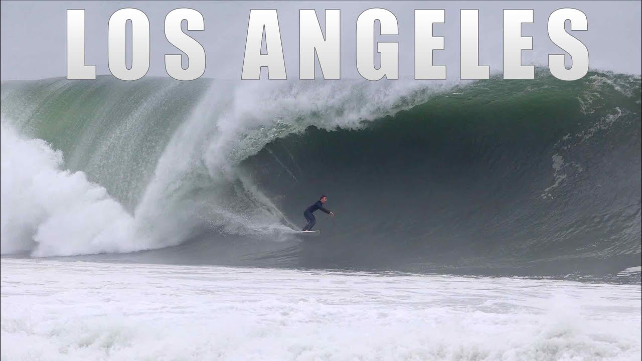 Huge DEADLY surf in Los Angeles