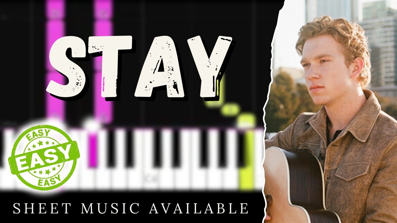 Ty Myers - Stay (Easy Piano Tutorial)