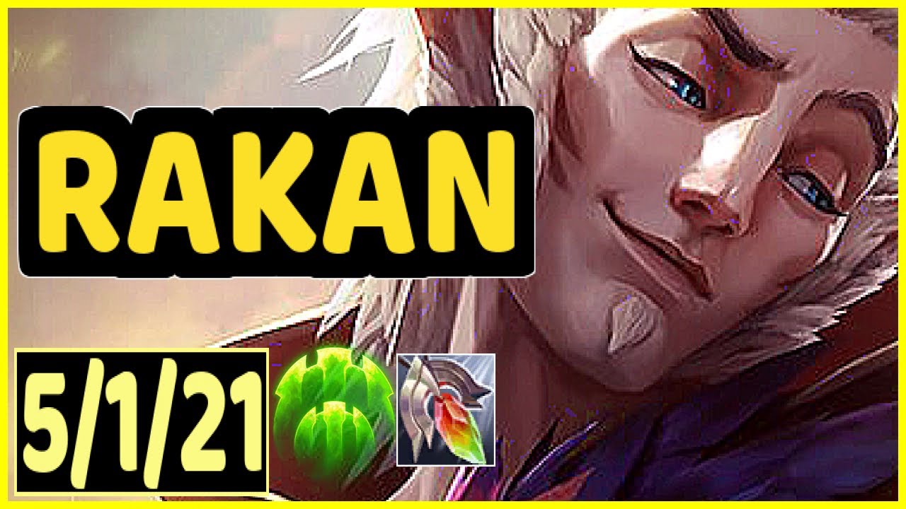 RAKAN VS TAHM KENCH - 5/1/21 KDA SUPPORT GAMEPLAY EMERALD I