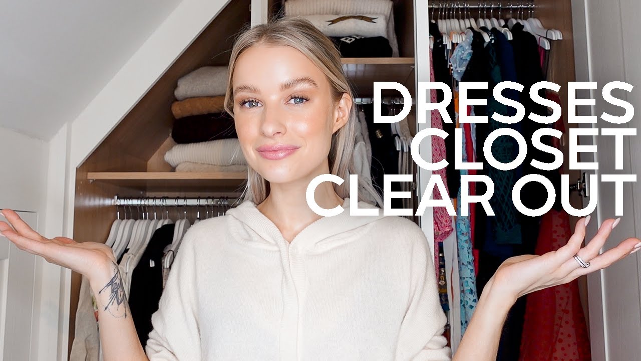 CLEAR OUT MY DRESSES, JUMPSUITS & PLAYSUITS COLLECTION WITH ME | INTHEFROW