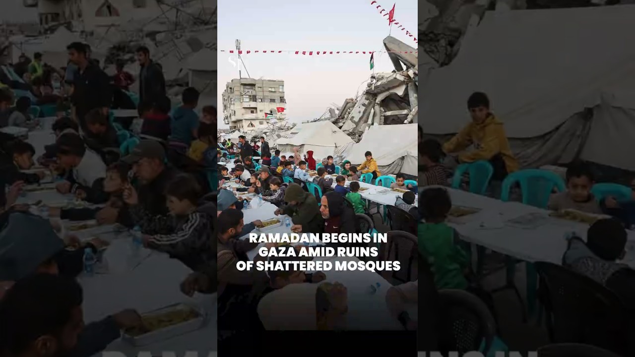 Ramadan begins in Gaza amid ruins of shattered mosques