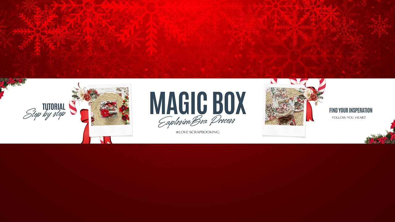 Christmas Magic Box 🎄 | Explosion Box Process 