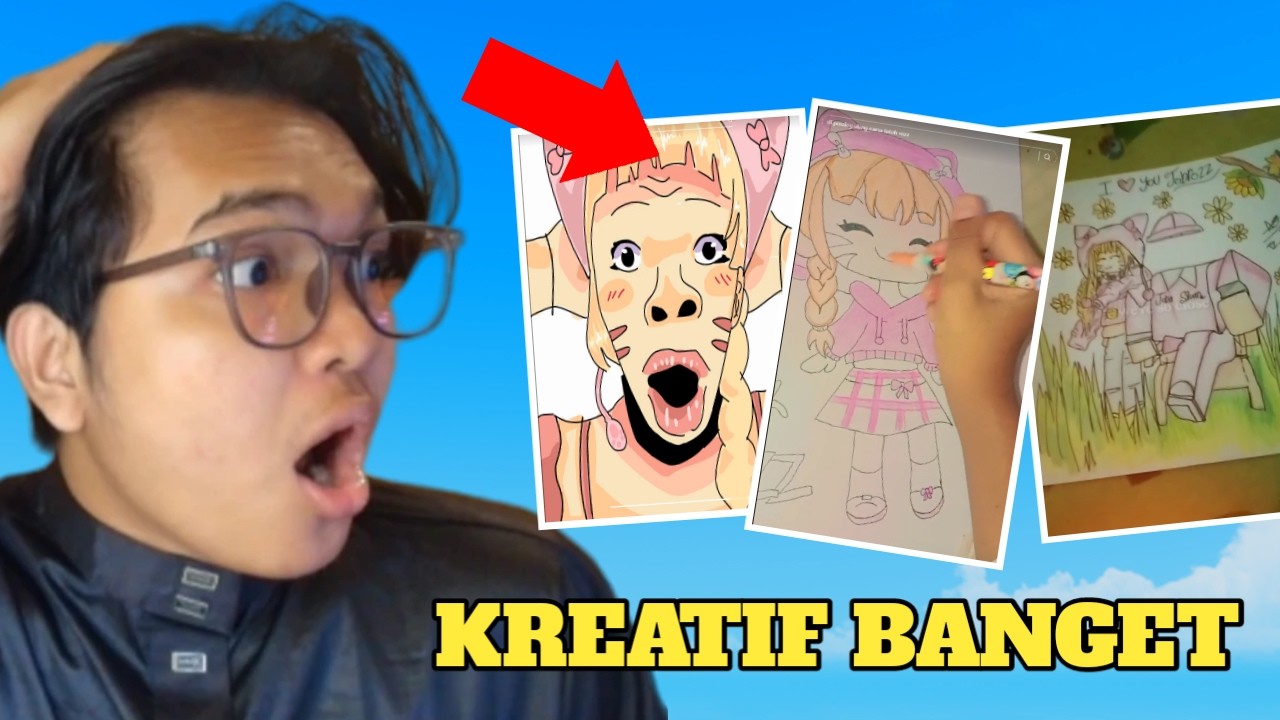 REACTION GAMBARAN KALIAN DI TIKTOK !! INI SIH KREATIF BANGET !!!