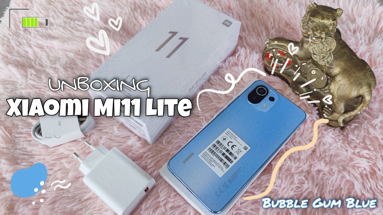 Aesthetic Unboxing: Xiaomi Mi11 Lite Bubblegum Blue (Hands on, camera, specs, set-up)