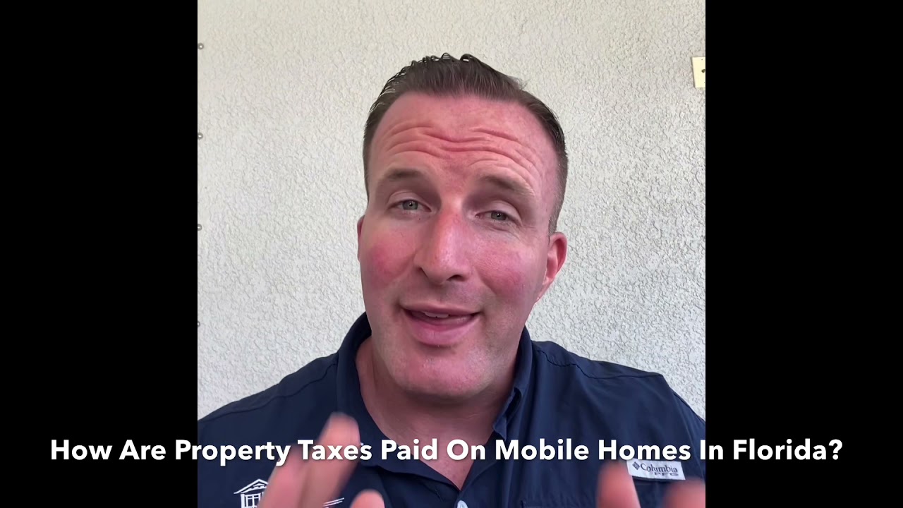How are mobile home property taxes determined?