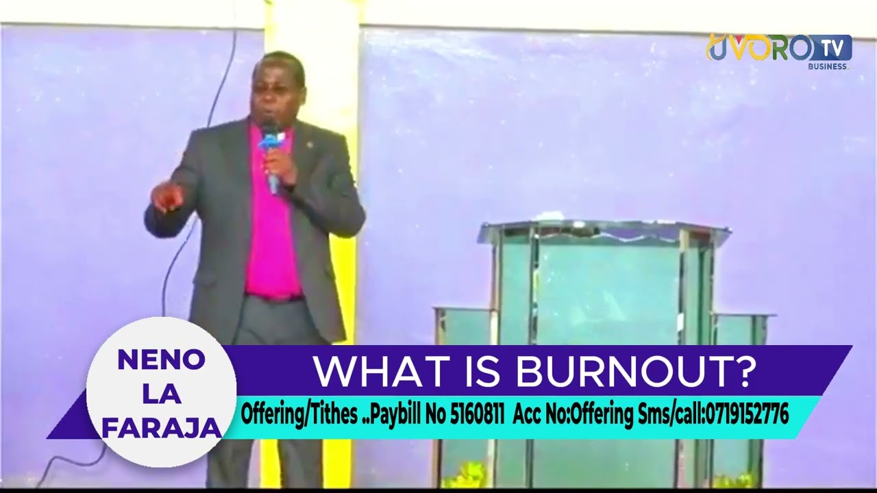 HOW TO DEAL WITH BURN OUT AS A CHRISTIAN ||NENO LA FARAJA