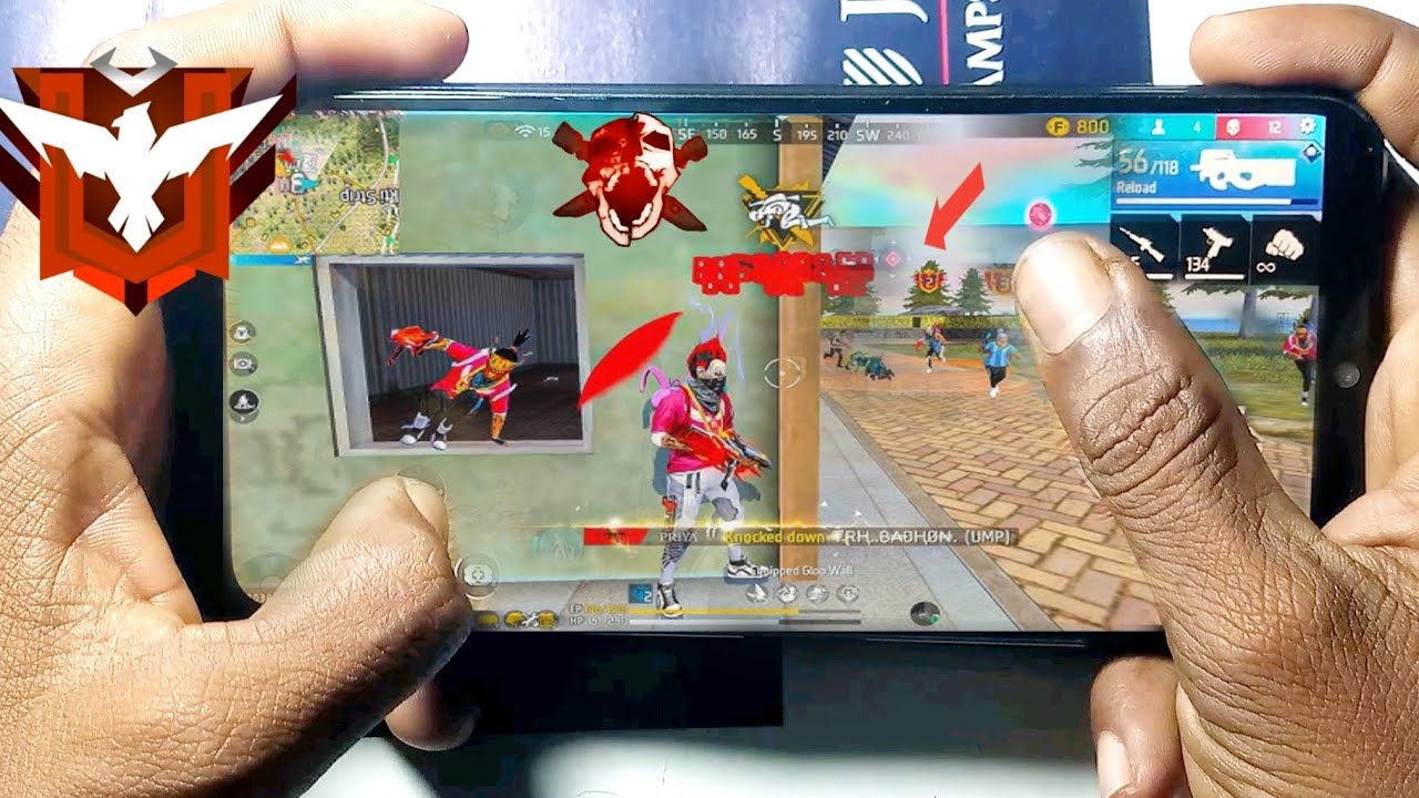 No Backup 😈 Solo vs Squad Free Fire | Hand Cam Gameplay