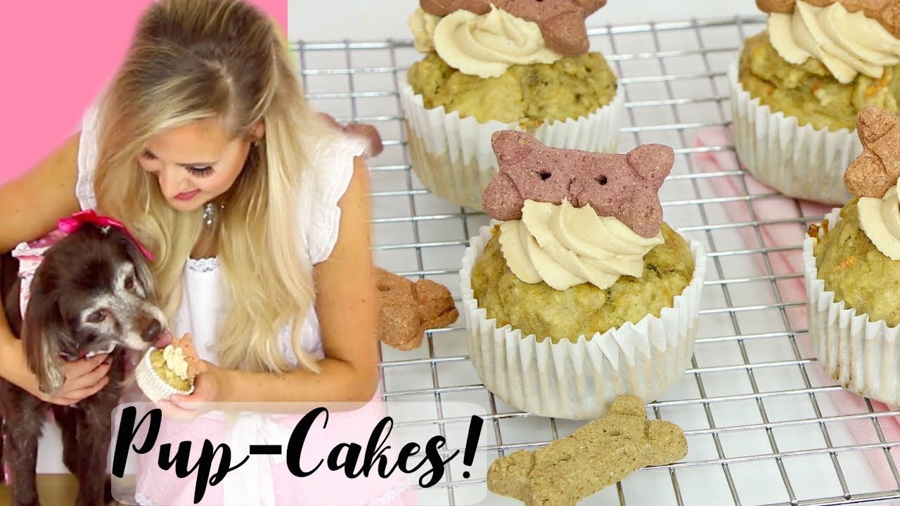 How To Make Healthy Pup-Cakes (Cupcakes for Dogs) // Lindsay Ann Bakes