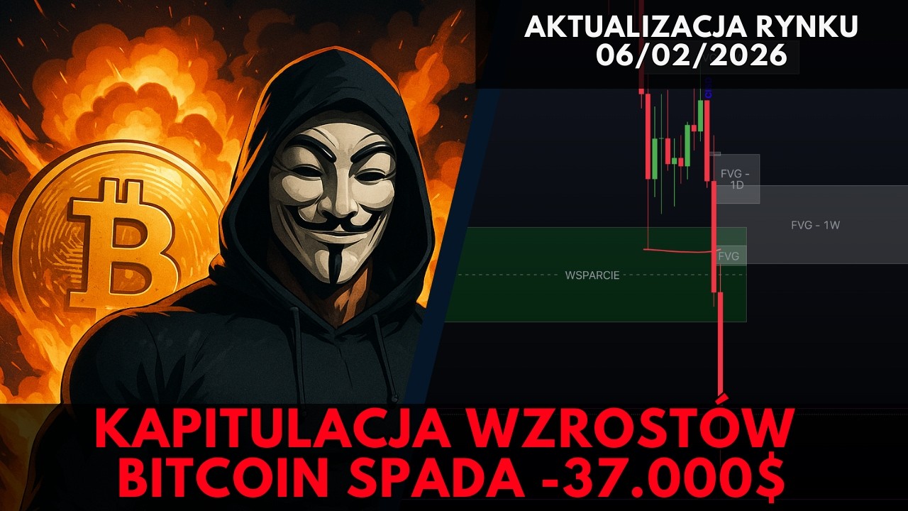 BTC | Aktualna sytuacja rynkowa – KAPITULACJA WZROSTÓW I REKORDOWE SPADKI BITCOINA