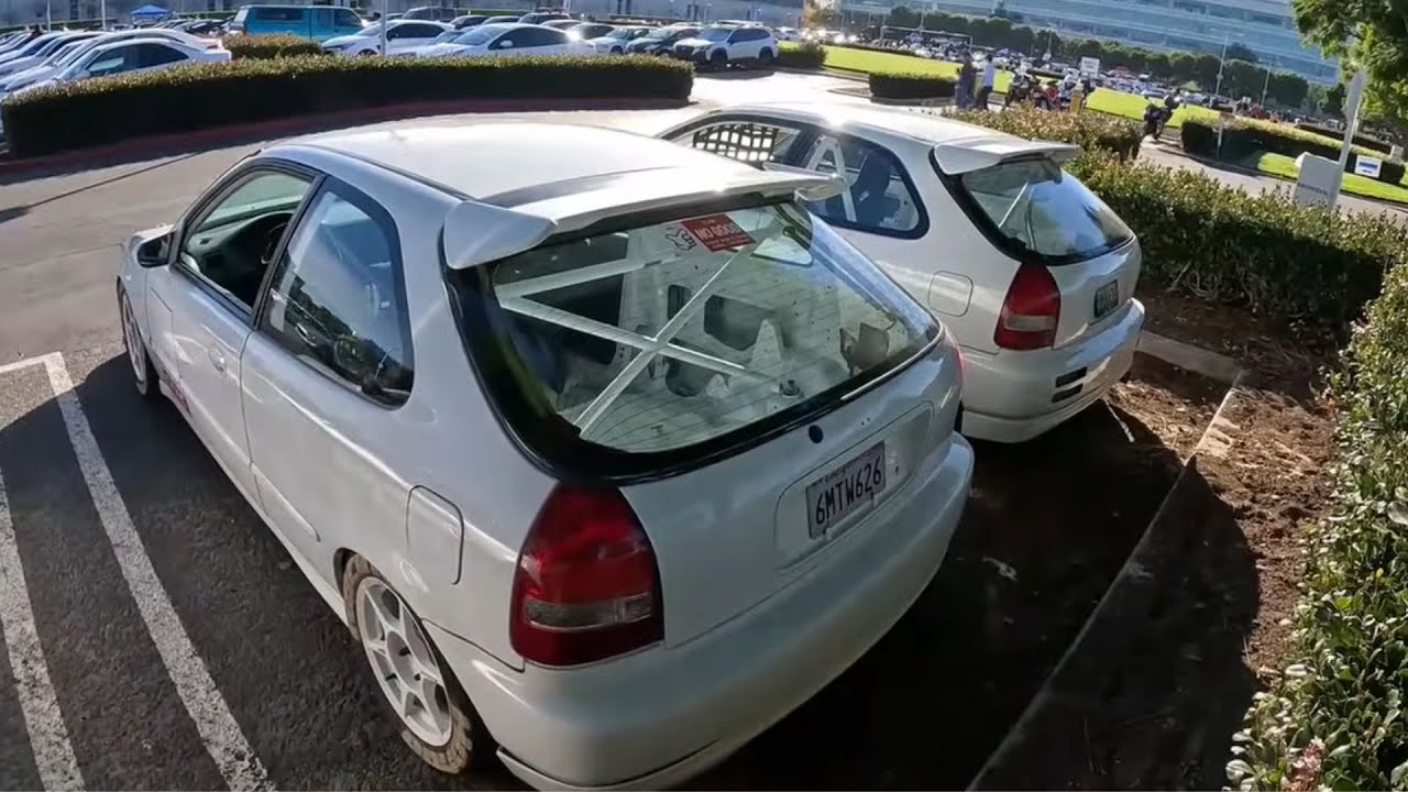 OSAKA Kanjo Honda Civics EK на выставке Honda of America Car Meet? Осака Кандзёдзоку |