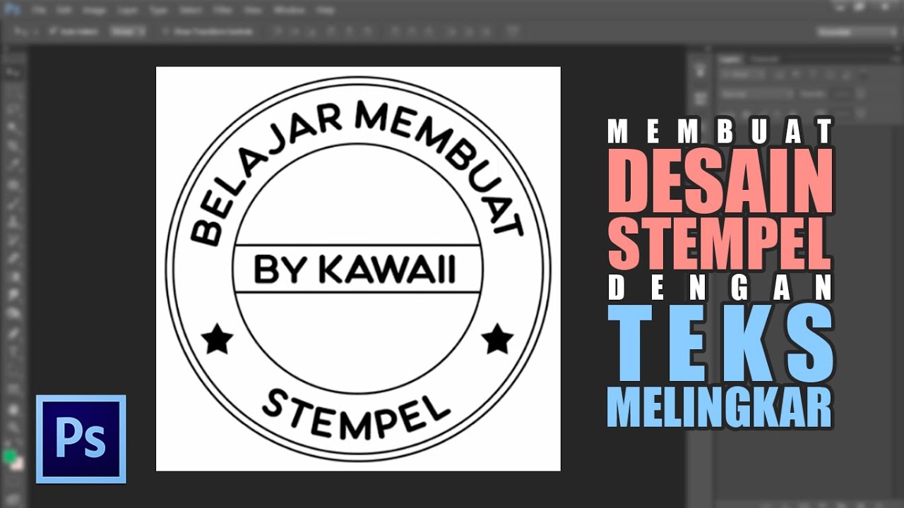 Tutorial Dasar Photoshop Membuat Teks Melingkar