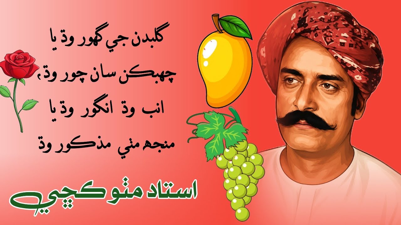Gullbadan Je Ghoor Wadh- Ustad Mitho Kachi | Poetry - Molvi Haji Ahmed Mallah