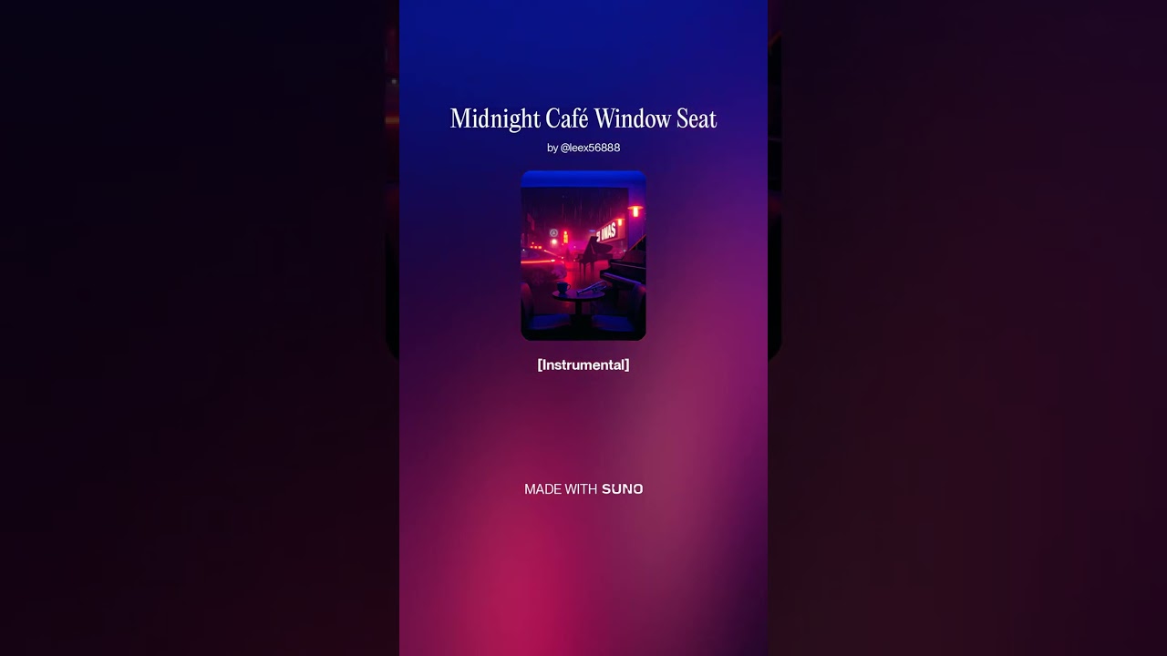 Midnight Café Window Seat #ai #music #tranquillofi #beats #newmusic #story