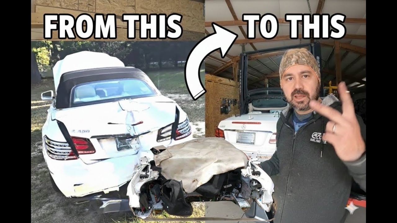 Saving a Totaled Mercedes: New Rear End is FINALLY On!