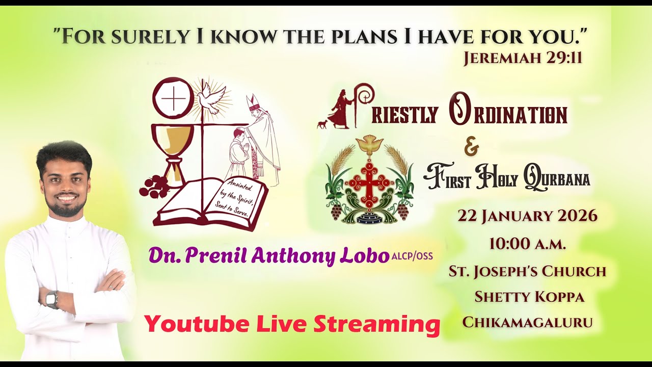 Priestly Ordination & First Holy Qurbana Dn. Prenil Anthony Lobo