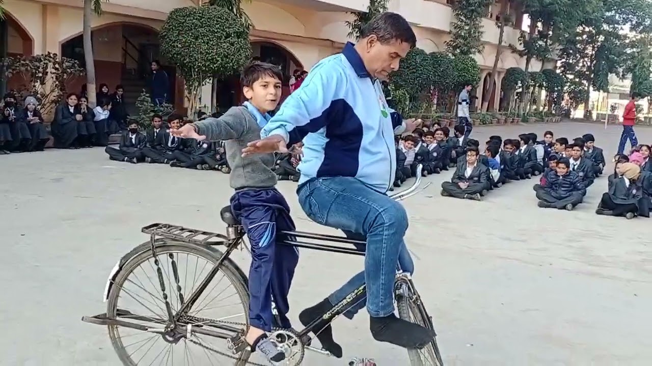 Anu Public SchoolThandla Dist. Jhabua (M.P.) Cycle Show by Babu Indori