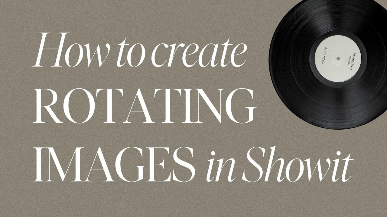 How to Add a Rotating Image or Icon to Your Showit Website
