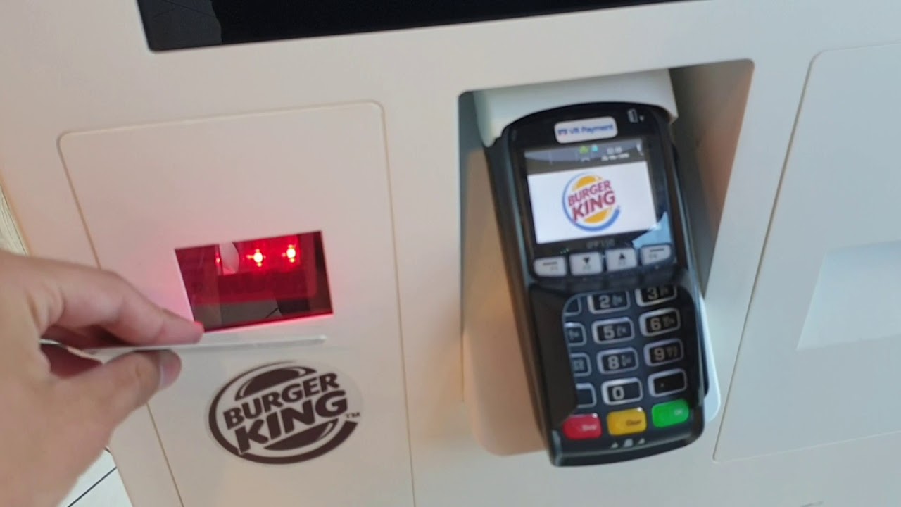 Neue Bestellterminals bei Burger King am Hbf in Münster