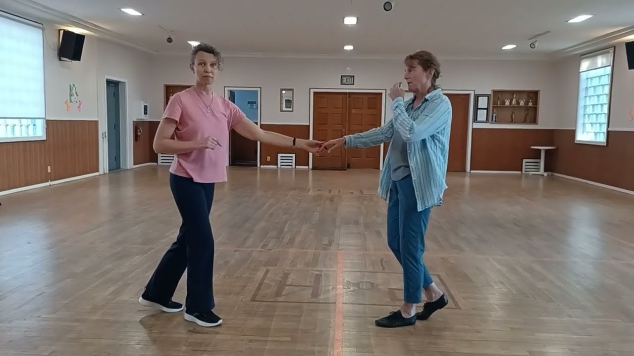 East Coast Swing ladies hammerlock, circle walks, Man's turn, inside turn