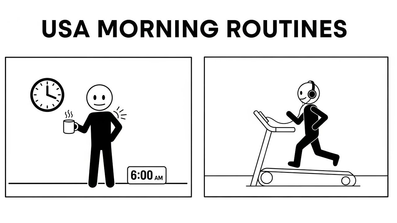 Morning Routine of USA People 🇺🇸 | Why So Productive? Better Mindset