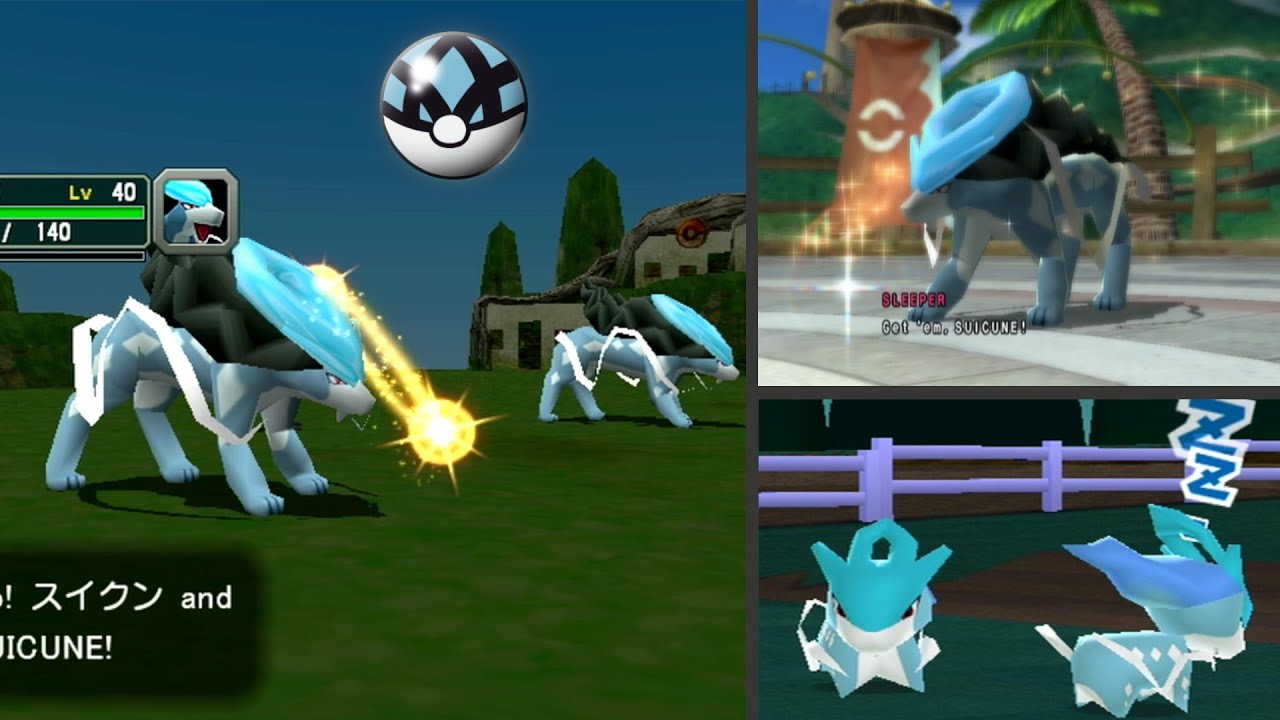 LIVE! Net Ball Shiny Shadow Suicune in Pokémon Colosseum after 4290 SRs! Battle Revolution Showcase