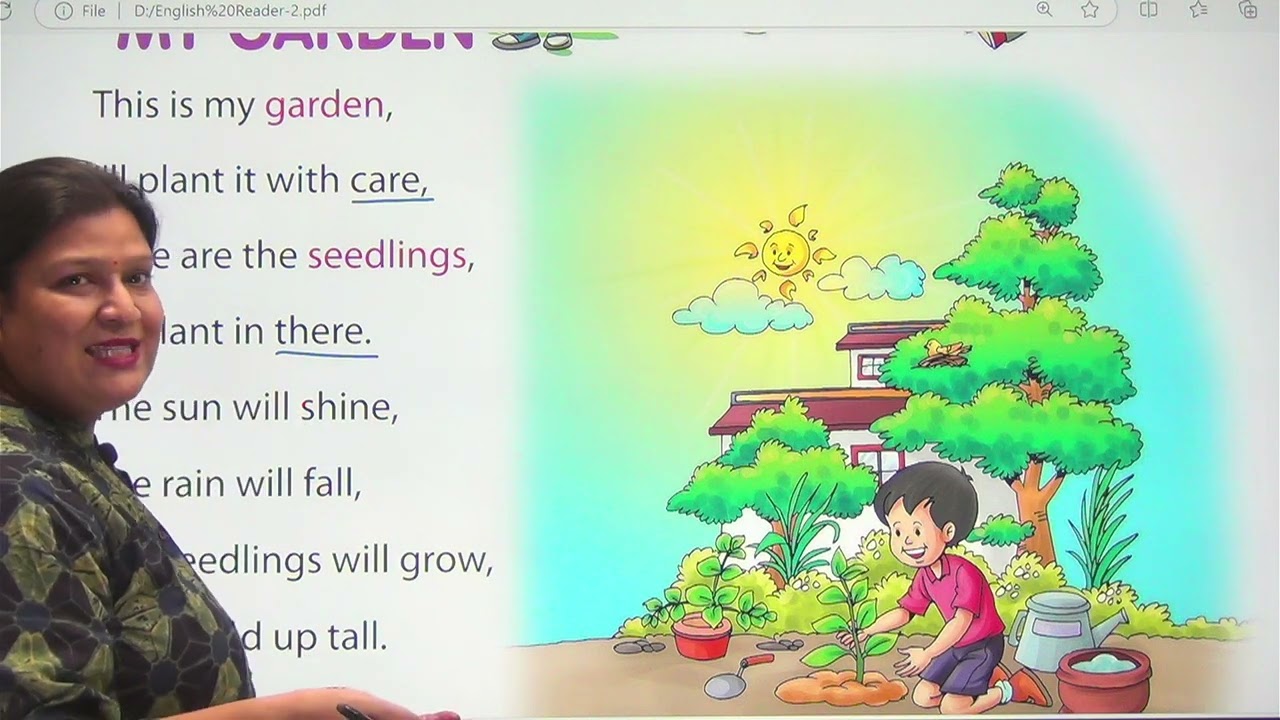CHAPTER 1 MY GARDEN | ENGLISH READER CLASS 2