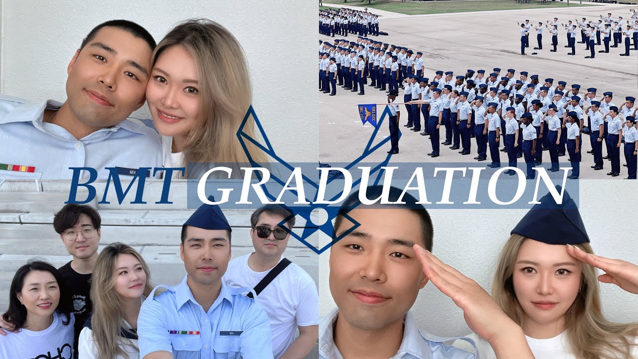 US AIR FORCE Basic Training Graduation Ceremony | USAF BMT | Reuniting with my husband  | 미군 수료식