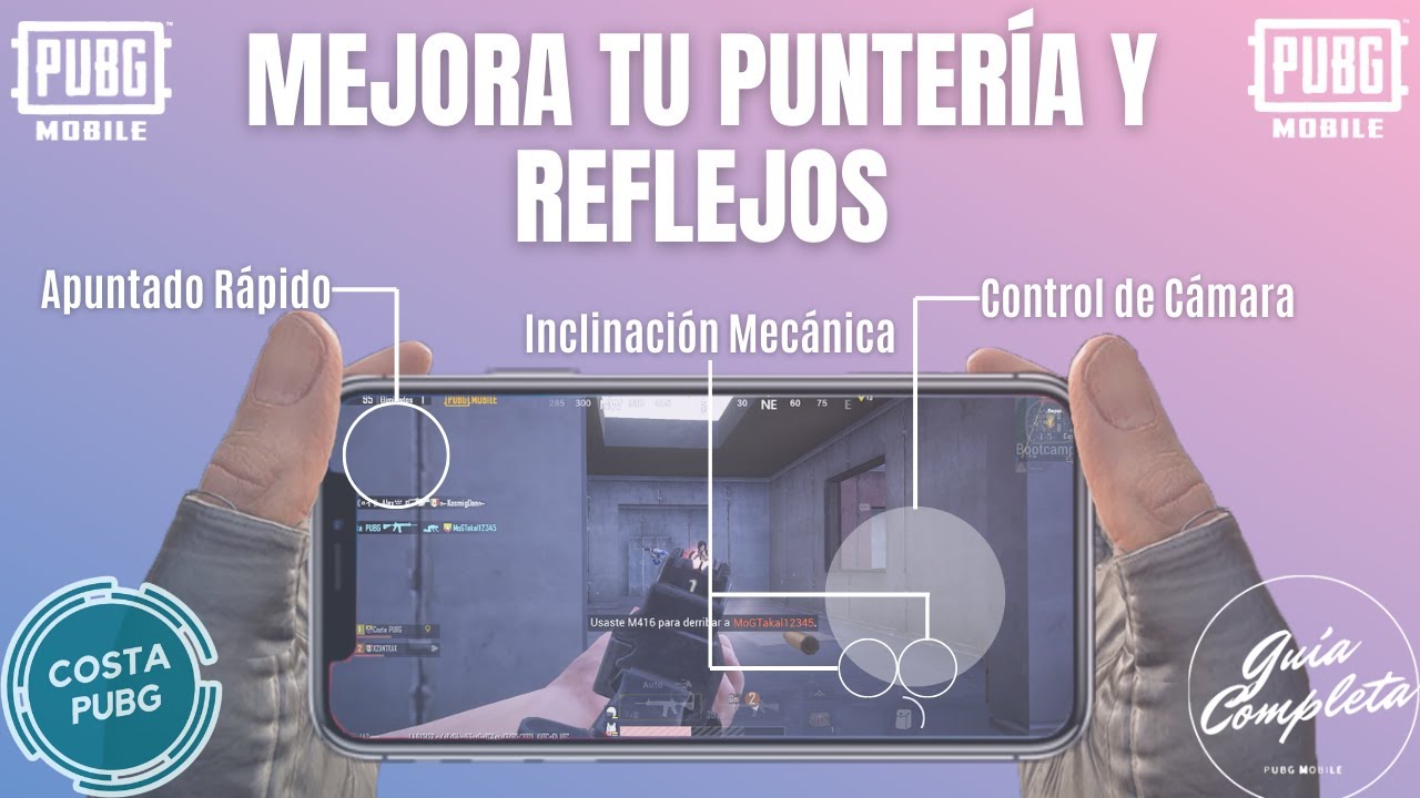 CÓMO MEJORAR TU PUNTERÍA Y REFLEJOS: Ejercicios de Entrenamiento (+Handcam) - PUBG Mobile