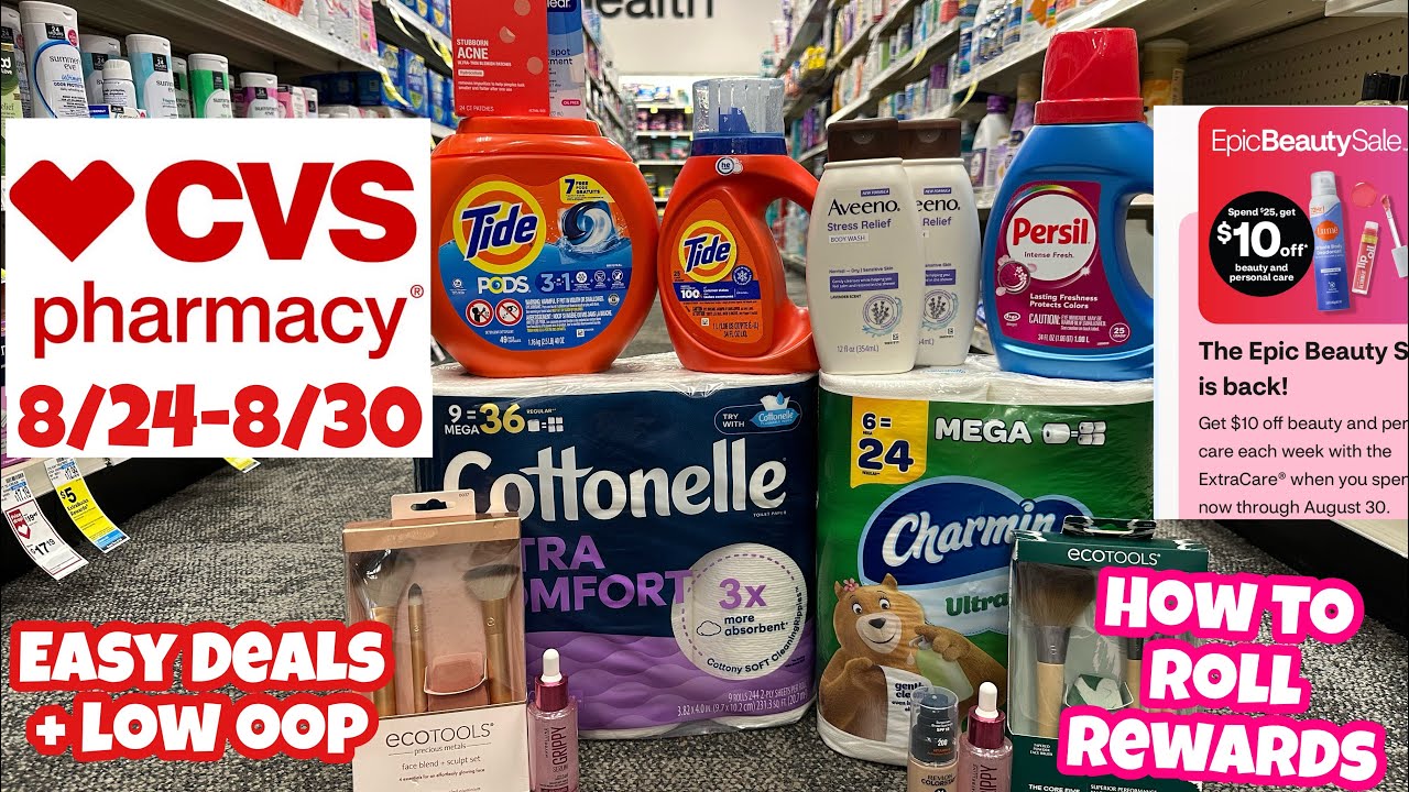 CVS HAUL 8/24-8/30 | NEWBIE FRIENDLY | ROLLING REWARDS FOR LOW OOP COST