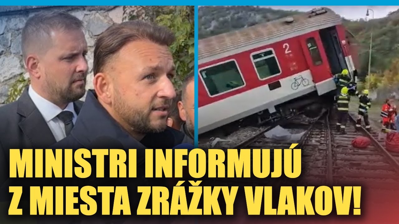 Ministri informujú z miesta zrážky vlakov