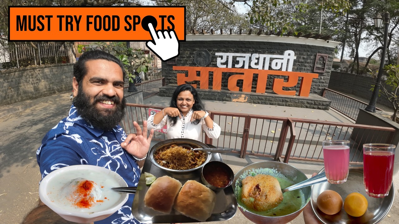 Satara Food Tour | Famous Food Spots You Must Try! Best Misal | Kandi Pedha