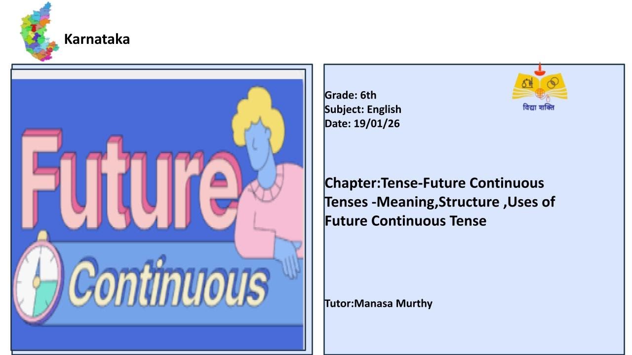 (06th English Dharwad)Future Continuous Tense