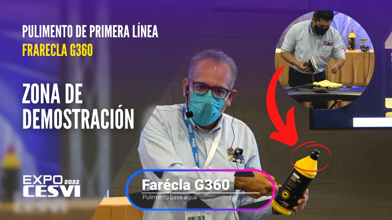 ETAPEL muestra el  uso del Farecla G360 (pulimento) en Expo Cesvi 2022