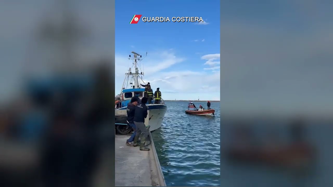 Il recupero del peschereccio 