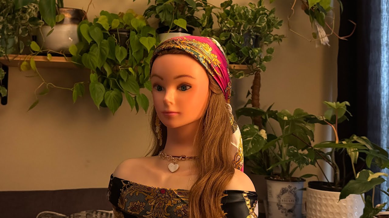 ASMR 🧣 Try-Ons Scarf Collection🧣Perfectionist Styling - Adjustments, Hair Fixing, Finishing touches