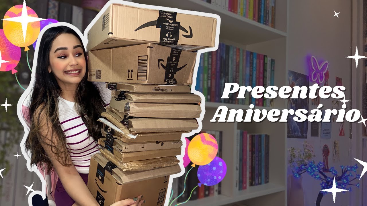 🎈 Ganhei vários livros de presente de aniversário 💖