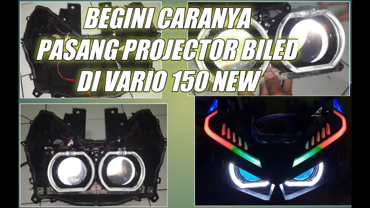 CARA PASANG PROJECTOR KE HEADLAMP VARIO 150 NEW | BILED E4 2.5INCH | Hadi Sutrisno #vario150new