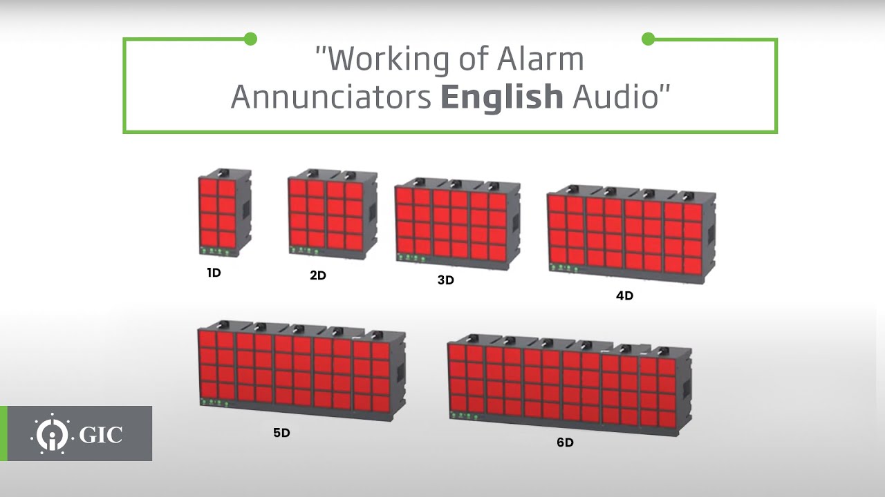 GIC Learning Hub | Alarm Annunciators | Working (English)