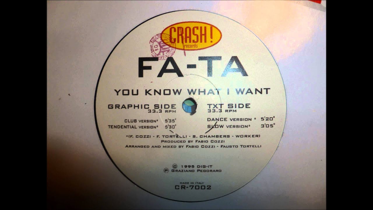 Fa-Ta - You Know What I Want