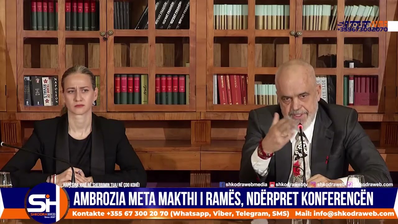 ShkodraWeb | Debat mes Ramës dhe gazetares Ambrozia Meta, kryeministri ndërpret konferencën