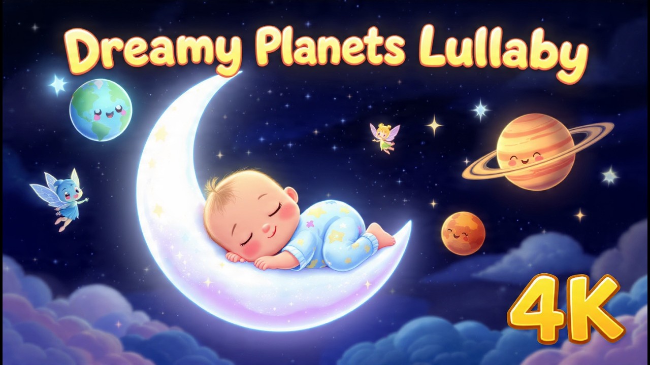 Dreamy Planets Lullaby | Cute Planets, Stars & Magical Fairies for Toddlers” #littledodoworld #cute